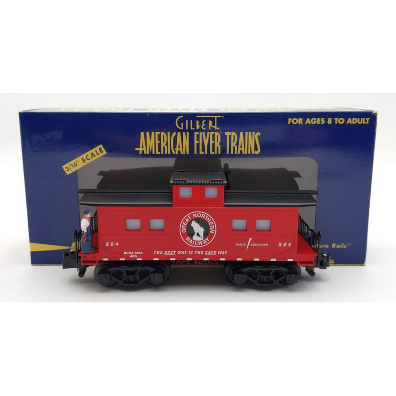 American Flyer 6-49017 S Gauge Great Northern Animated Caboose NIB