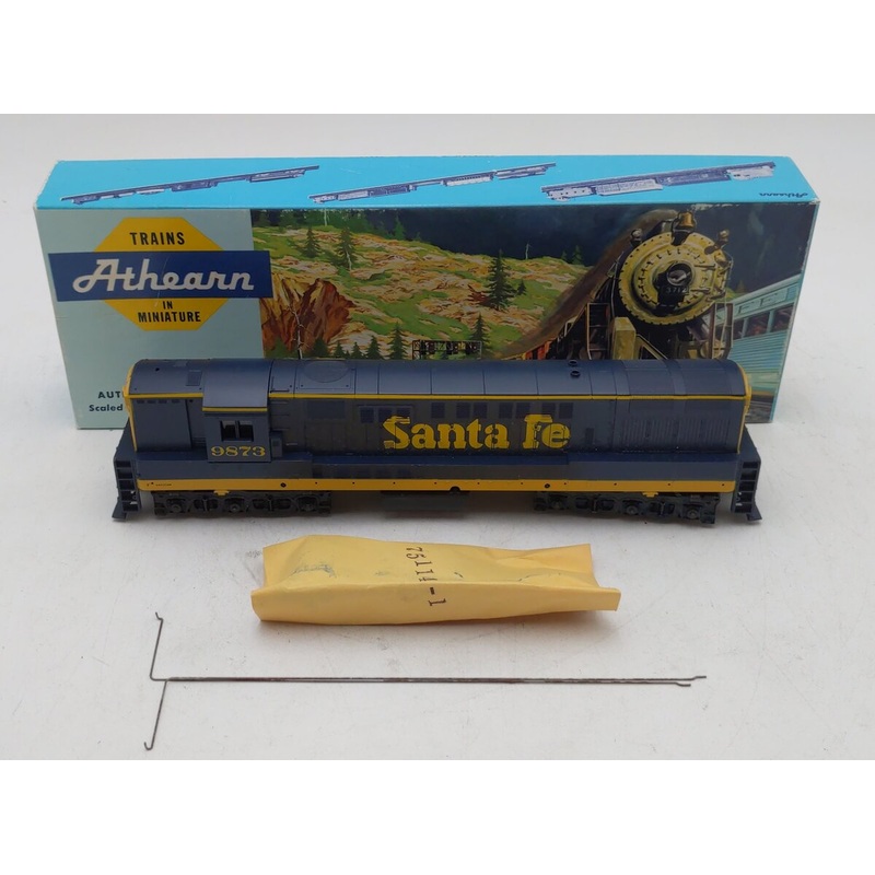 Athearn 4306 HO Scale Santa Fe Powered Diesel Locomotive #9873 EX/Box
