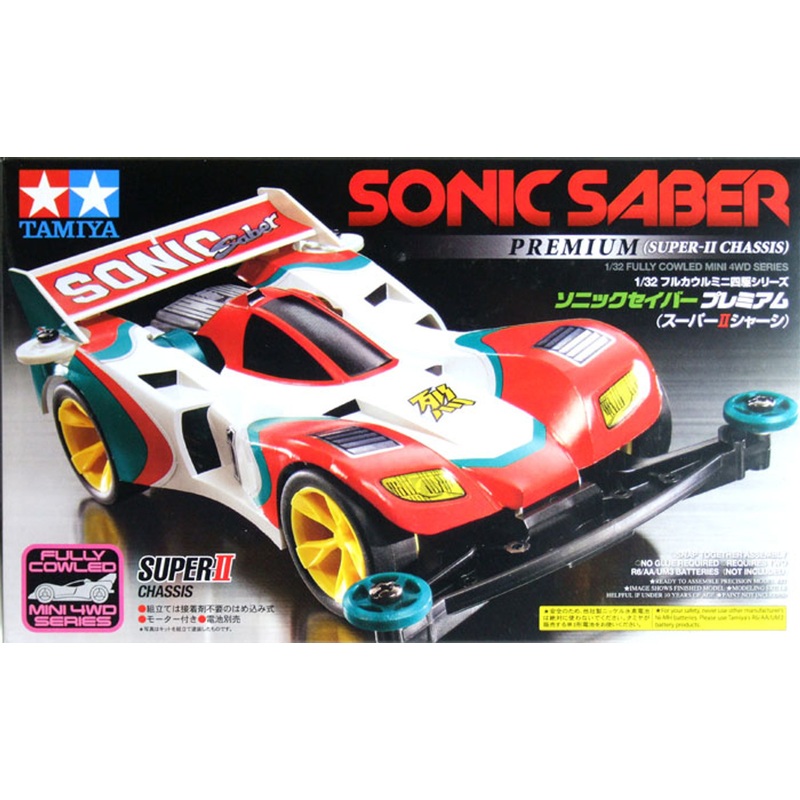 Tamiya 19432 Mini 4WD Sonic Saber Premium (Super-II Chassis) 1/32