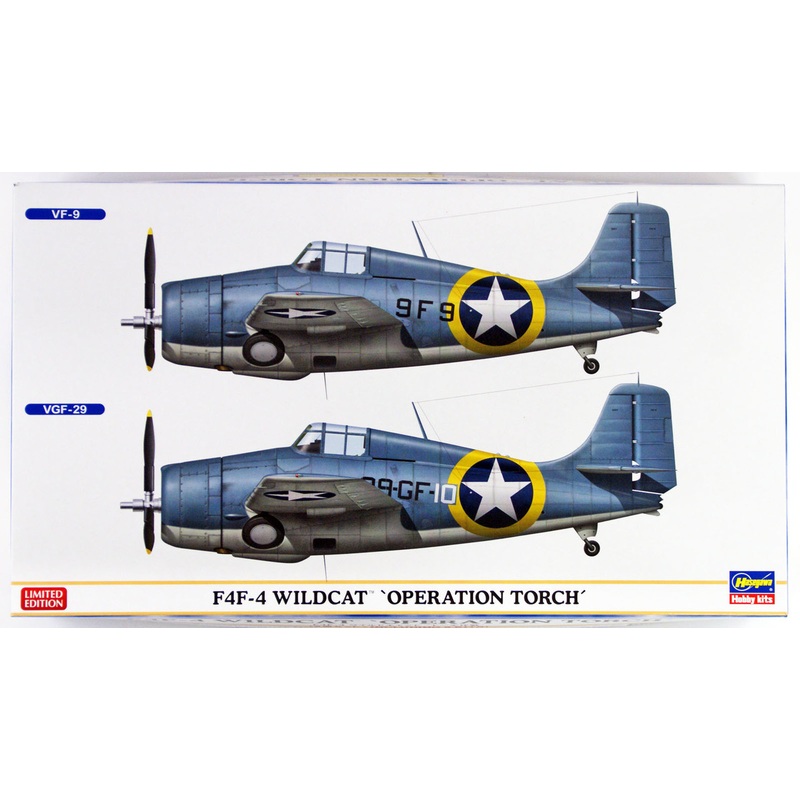 Hasegawa 02240 F4F-4 Wildcat Operation Torch 1/72 Scale Kit