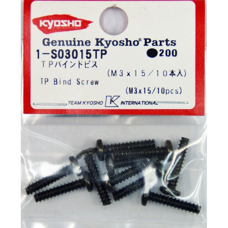 Kyosho 1-S03015TP TP Bind Screw(M3x15/10pcs)