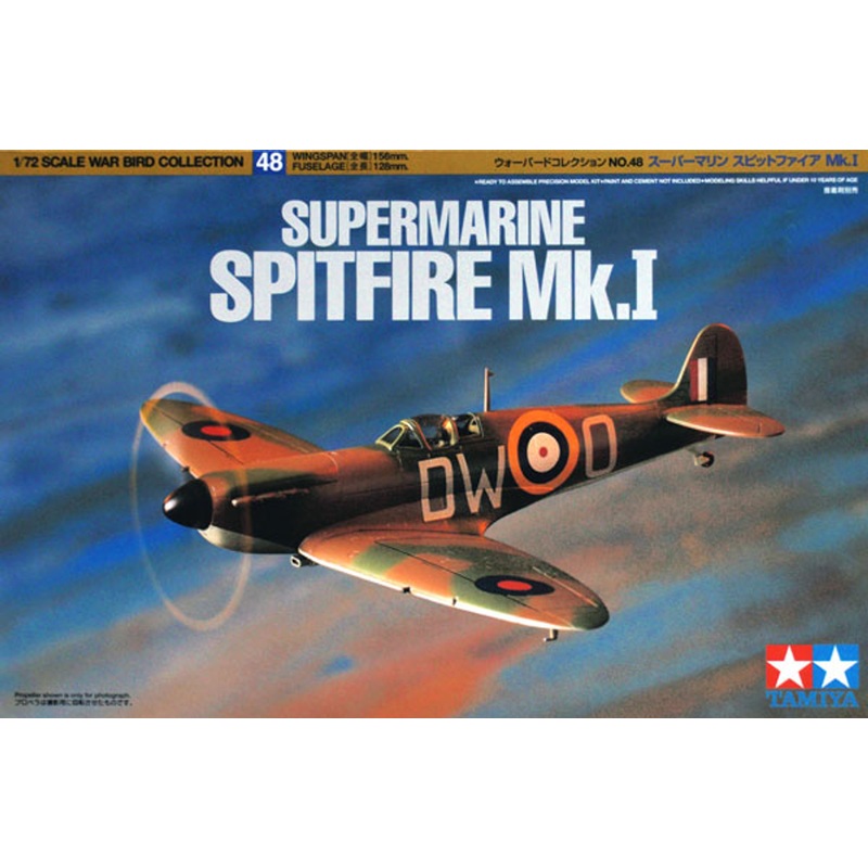 Tamiya 60748 Supermarine Spitfire Mk.I 1/72 Kit