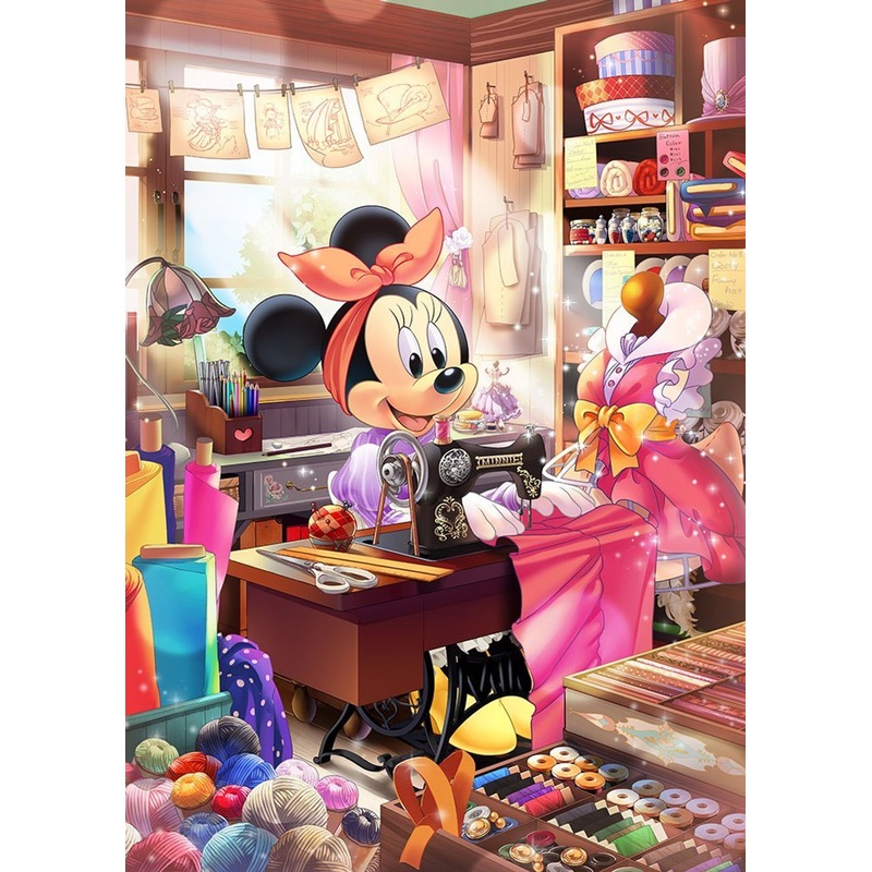 Tenyo Japan Jigsaw Puzzle D-500-475 Disney Tailor Minnie Mouse (500 Pieces)