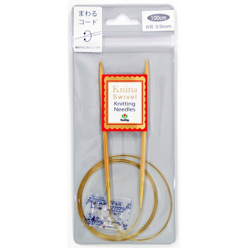 Tulip KKJA-10039 Knina Swivel Knitting Needles 100 cm No.6 (3.90 mm) Japan