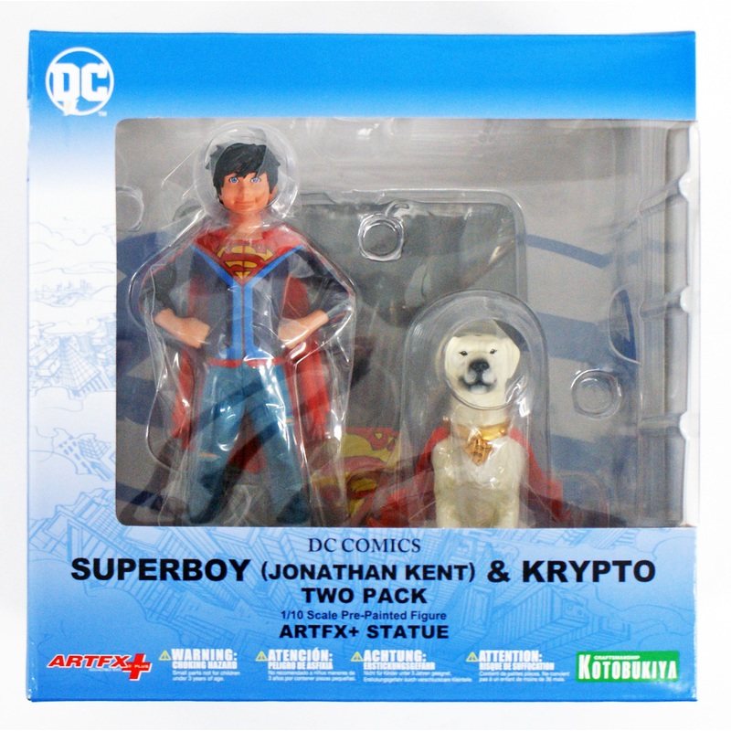 Kotobukiya SV206 ARTFX+ DC Universe Supersons Jonathan Kent & Krypto Set of 2 1/10 Scale Figure