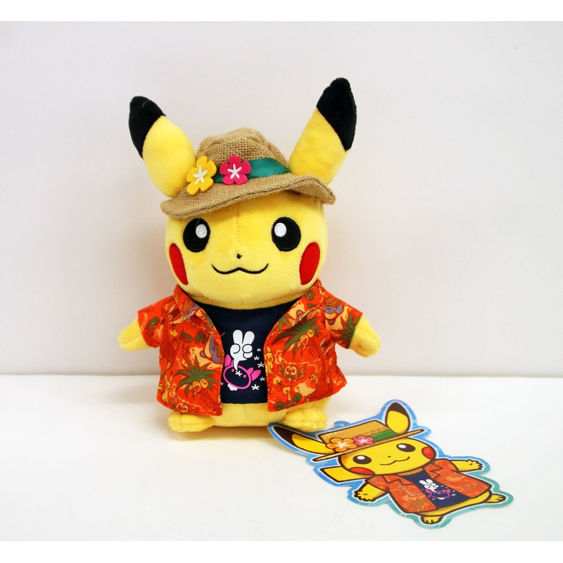 Pokemon Center Original Plush Doll Alola Festival Pikachu