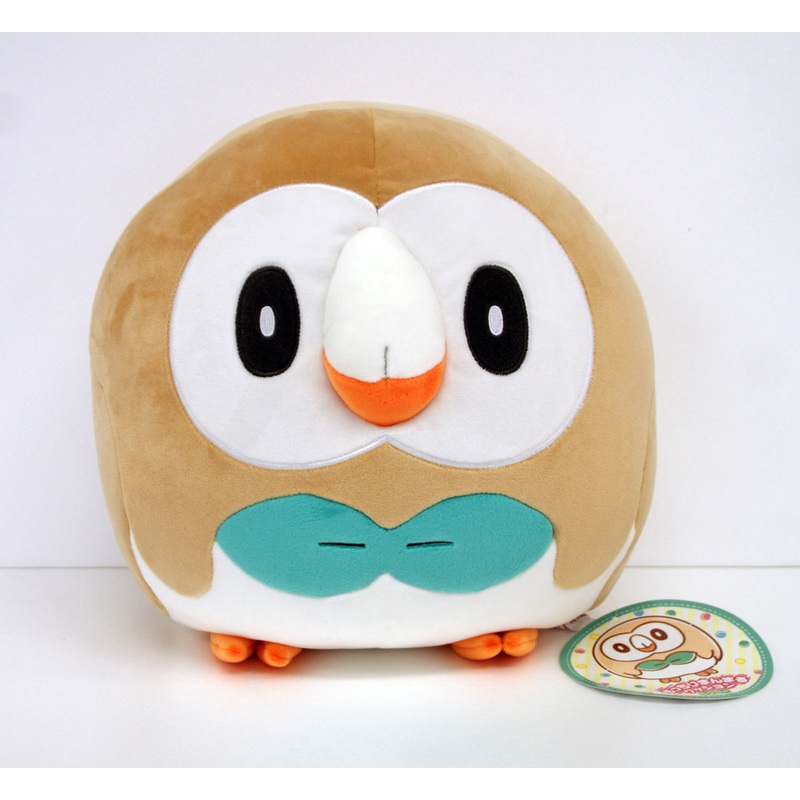 Pokemon Center Original Round Mochi Cushion Rowlet (Mokuroh)