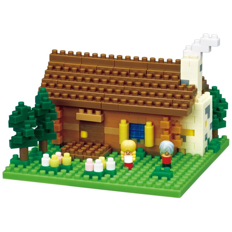 Kawada NBH-151 nanoblock Swiss Alps Mountain Hut