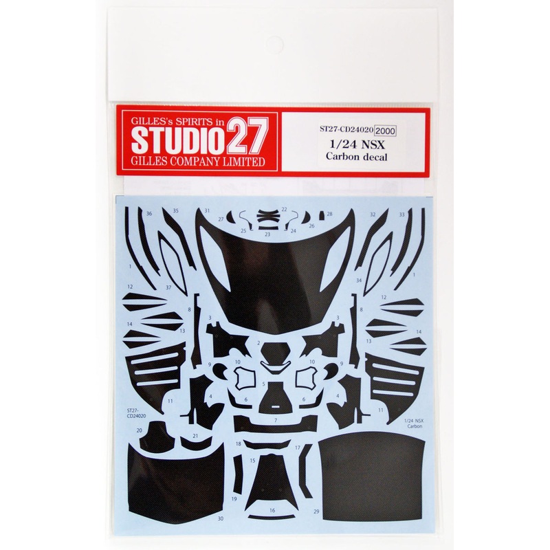 Studio27 ST27-CD24020 Honda NSX Carbon Decal for Tamiya 1/24 (24344)