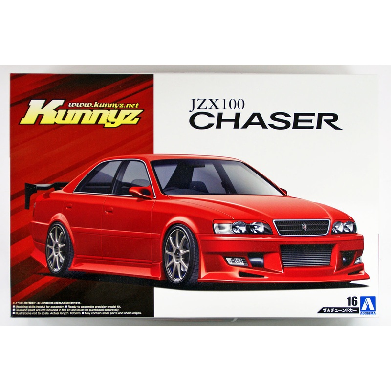 Aoshima 53034 Kunny’z JZX100 Chaser Tourer V ’98 (TOYOTA) 1/24 Scale Kit