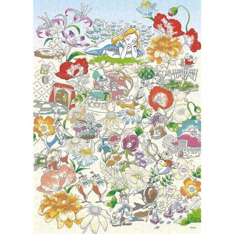 Epoch Jigsaw Puzzle Decoration 74-004 Disney Alice In Wonderland (500 Pieces)