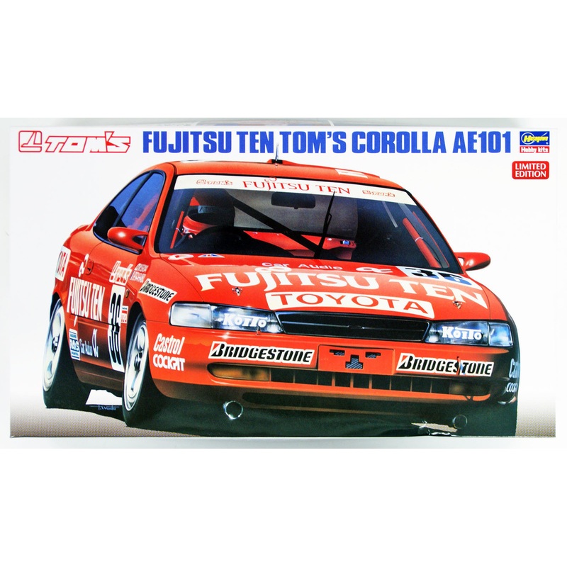 Hasegawa 20302 Fujitsu Ten Tom’s Corolla AE101 1/24 Scale Kit