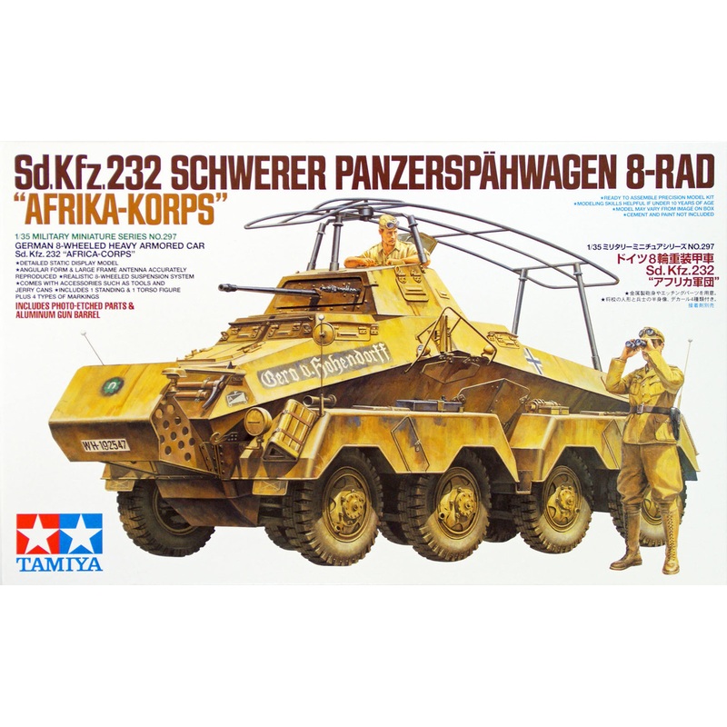Tamiya 35297 German 8-Wheeled Heavy Armored Car Sd.Kfz.232 1/35 scale kit