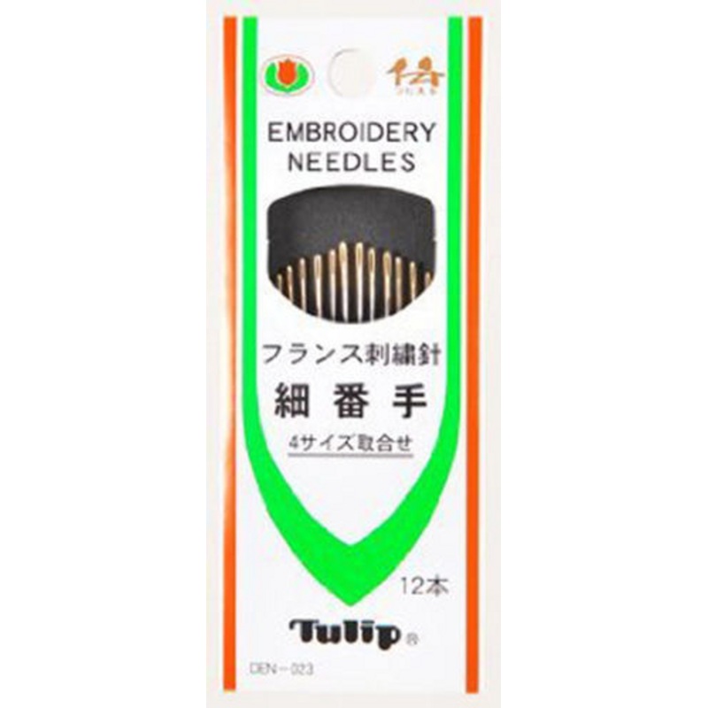 Tulip DEN-023 Embroidery Needles Sharp 4 Size Set (12 pcs)
