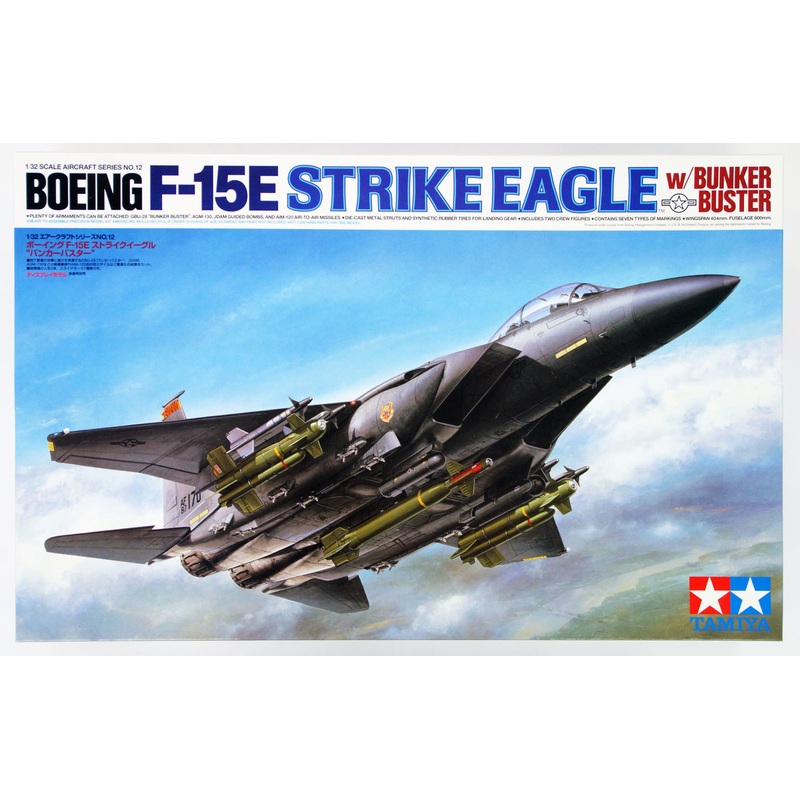 Tamiya 60312 Boeing F-15E Strike Eagle Bunker Buster 1/32 Scale Kit