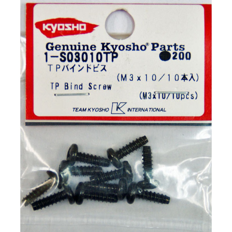 Kyosho 1-S03010TP TP Bind Screw(M3x10/10pcs)