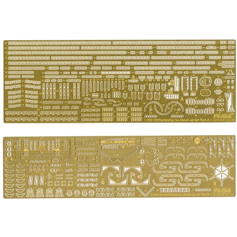 Fujimi 1/700 Gup122 Photo-etched Parts for IJN BattleShip ISE 1/700 Scale