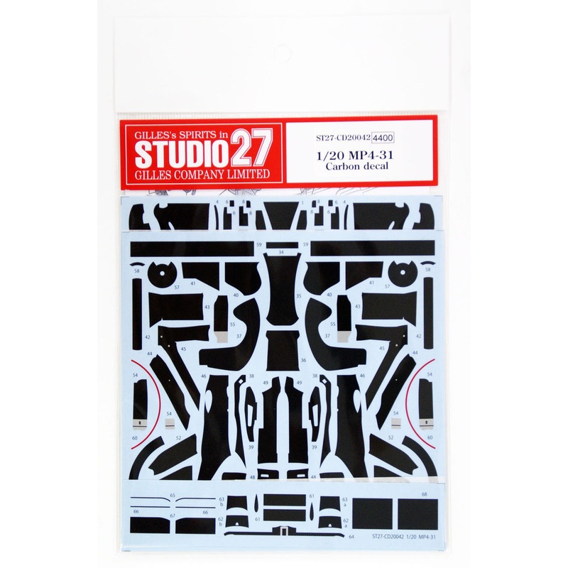Studio27 ST27-CD20042 McLaren MP4-31 Carbon Decal for Ebbro #018 1/20