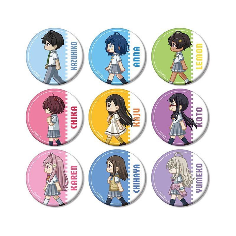 arma bianca Too Many Losing Heroines!: Trading Chibi-Toko: Matte Button Badge 9Pcs Box