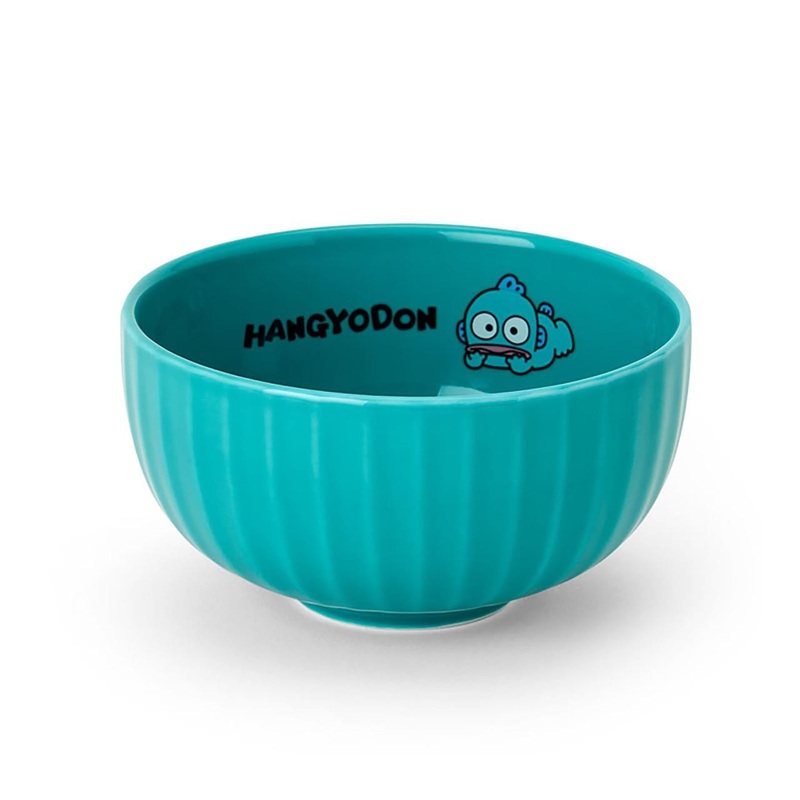 Sanrio Hangyodon Bowl Microwave, dishwasher, and dryer safe.