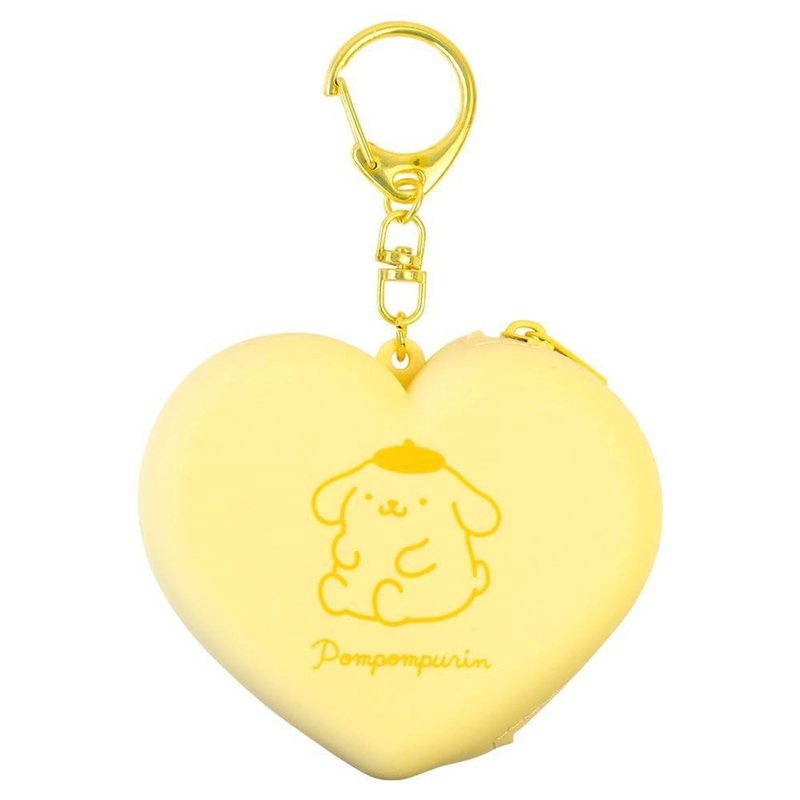 T’s Factory Sanrio Heart-Shaped Silicone Mini Pouch Pom Pom Purin