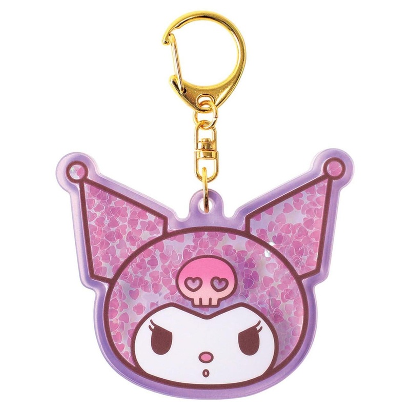 T’s Factory Sanrio Holo Glitter Keychain Kuromi