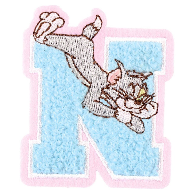 T’s Factory Tom And Jerry Fluffy Initial Embroidery Sticker TM/N