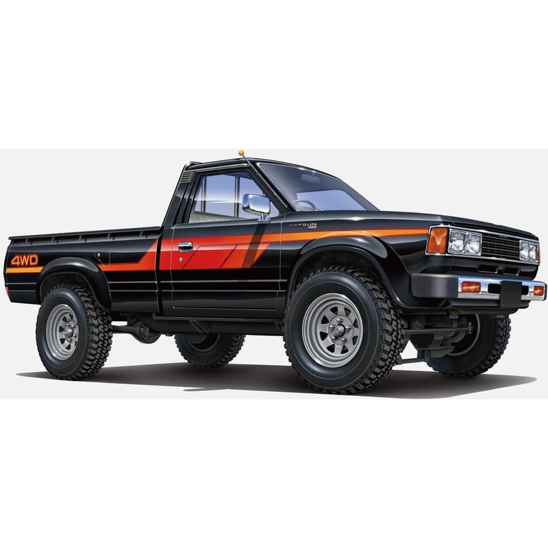Aoshima The Tuned Car No.91 1/24 720 Datsun Truck Lift Up Custom ’82 (Nissan) Plastic Model