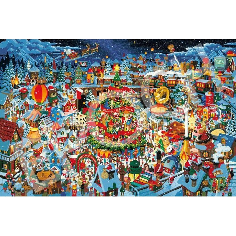 Jigsaw Puzzle Find it! The Miracle of Christmas Town (Masayoshi Akiyama) (1000 Pieces)