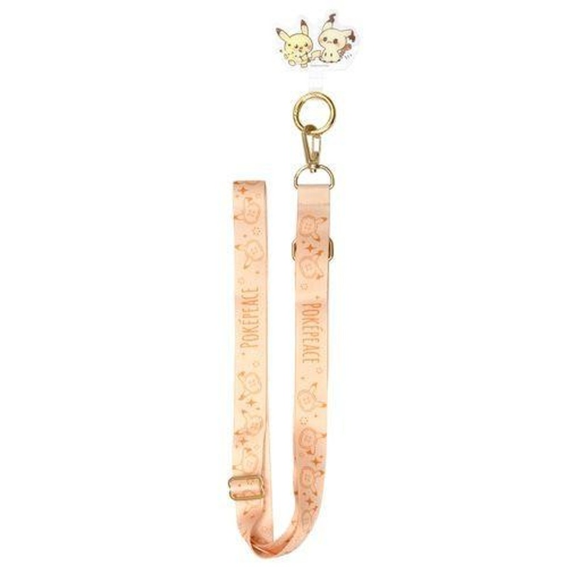 Pokemon Center PokePeace Maru Ring Plus Strap Set Pikachu & Mimikyu