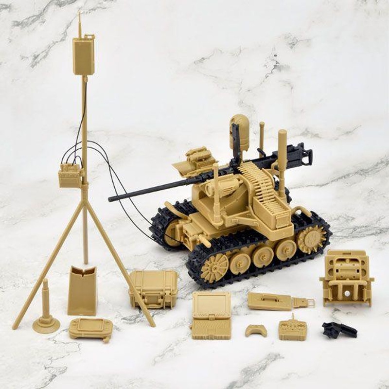 Tomytec 1/12 Scale Military Series Little Armory LD049 UGV Armed Robot System 2: Caliber Carrier Plastic Model