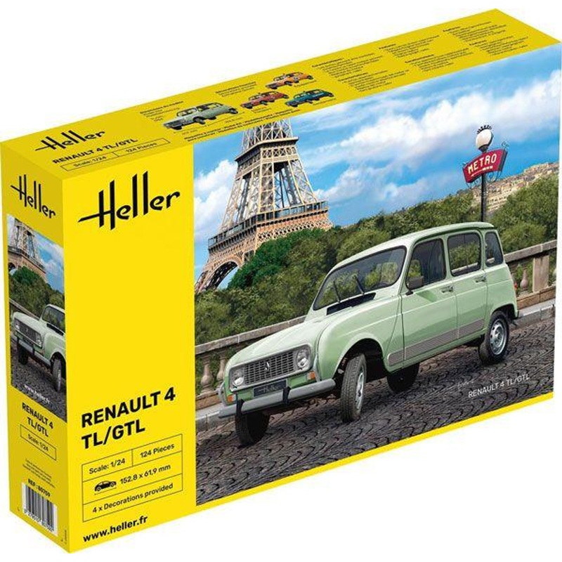 Heller 1/24 Renault 4 TL/GTL Plastic Model