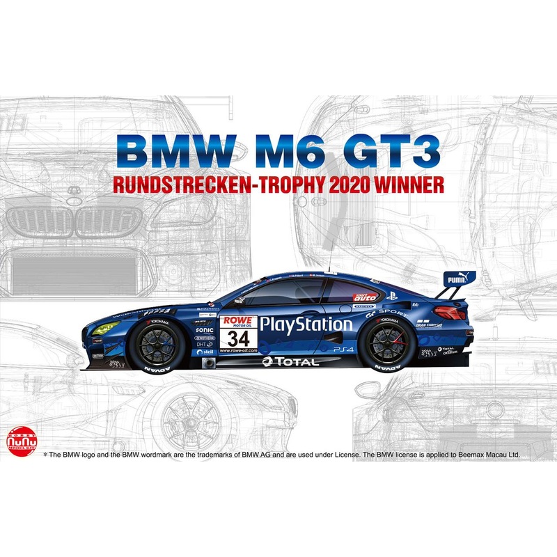 Platz 1/24 Racing Series BMW M6 GT3 Rundstrecken-Trophy 2020 Winner PS Plastic Model