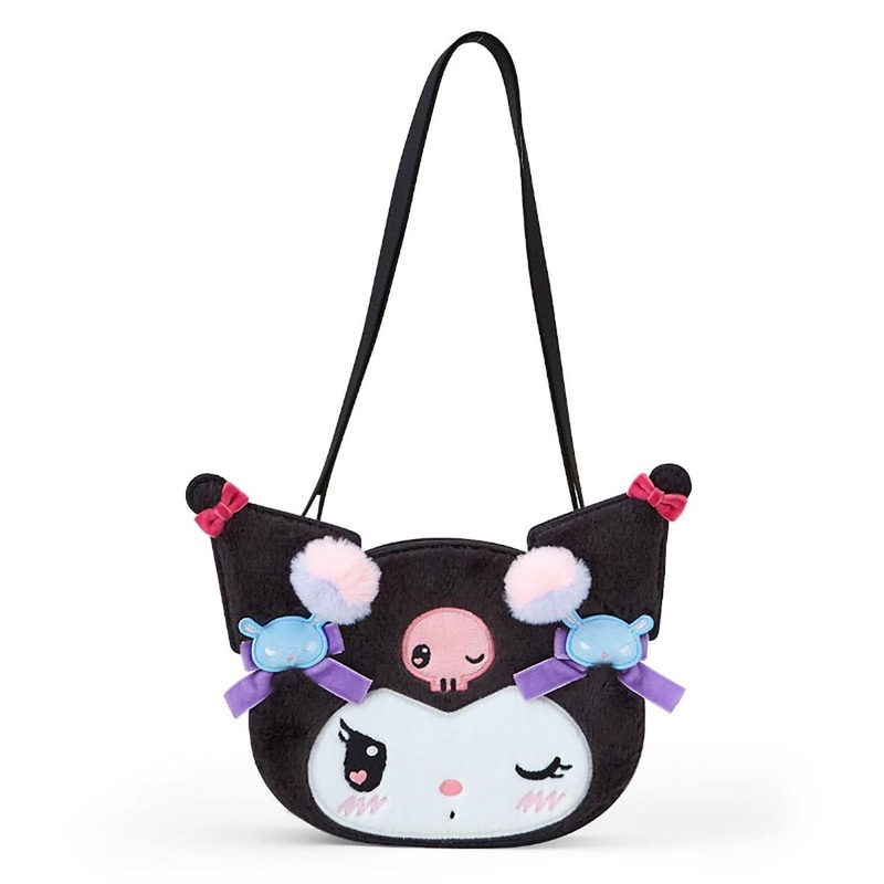 Sanrio Kuromi Face-Shaped Shoulder Bag (Romikyun Room) 375586