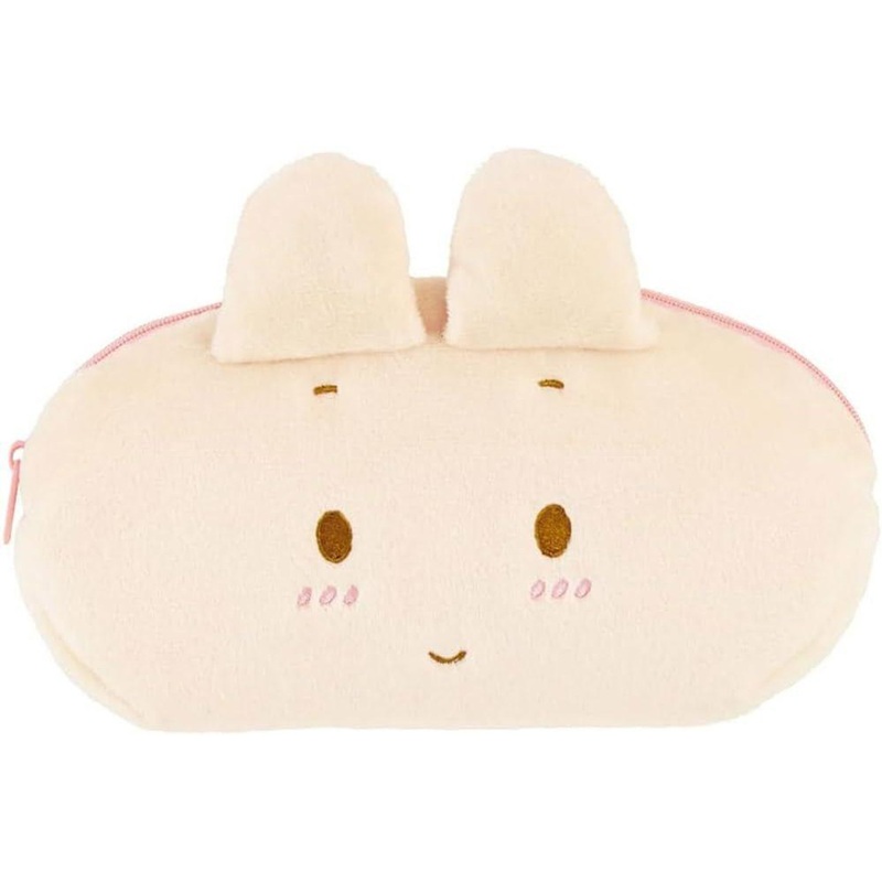 T’s Factory Sanrio Plush Face Pen Pouch Marron Cream
