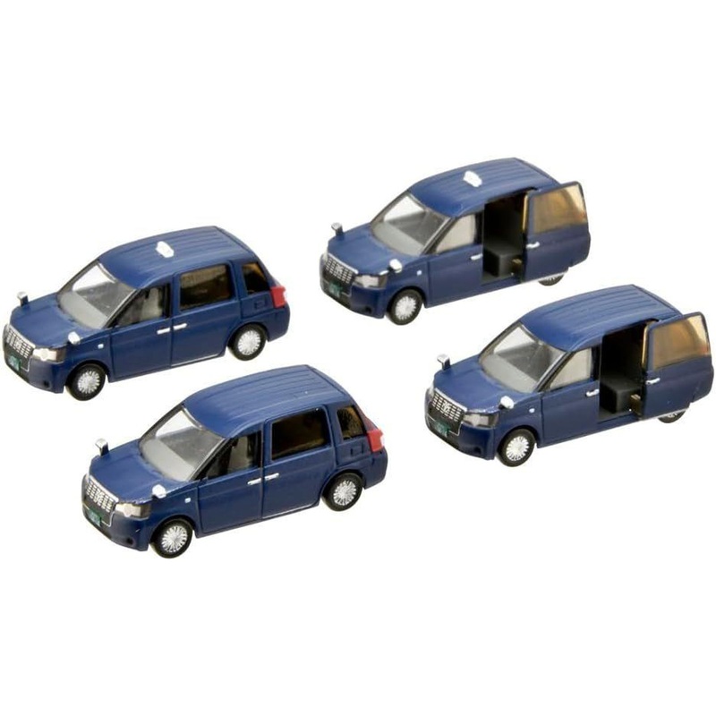 Tomytec The Car Collection Basic Set Select JPN Taxi Deep Blue (4 Cars) (N scale)