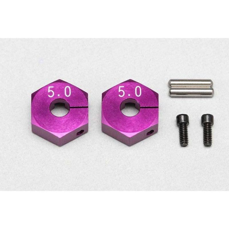 Yokomo Y2-011CP5A 5.0mm Clamp-Type Wheel Hub For General Purpose (Purple)