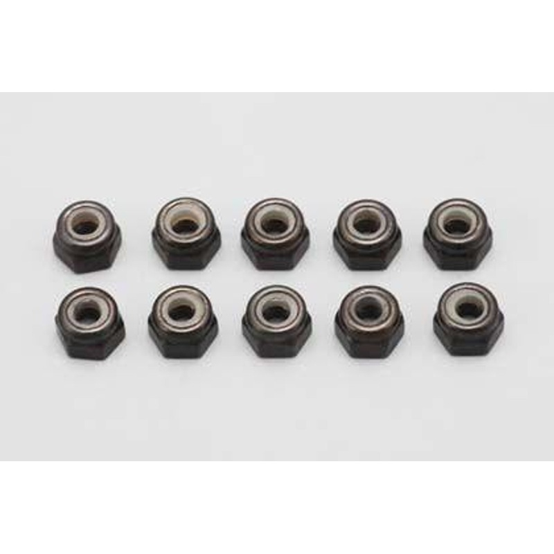 Yokomo ZC-N3LA M3x4.0mm Nylon Insert Lock Nut Set Of 10