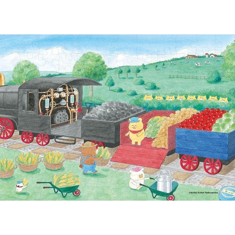 Jigsaw Puzzle Puff-Puff Train (Stray Cat Army) (Stray Cat Army) (108 Pieces)