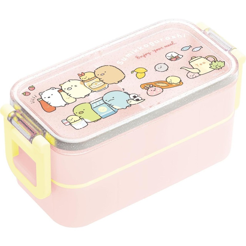 San-x Sumikko Gurashi Lunch Box KA27601 With Two-Point Lock Chopsticks LU/M