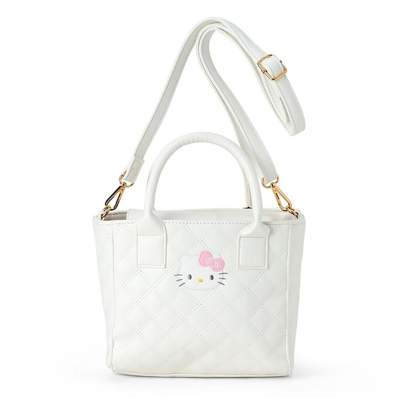 Sanrio Hello Kitty Quilted 2-Way Mini Tote Bag Handbag Crossbody 307751