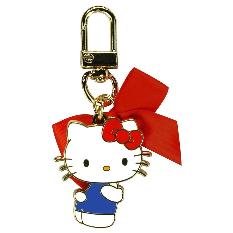 T’s Factory Sanrio Ribbon Metal Keychain Kitty