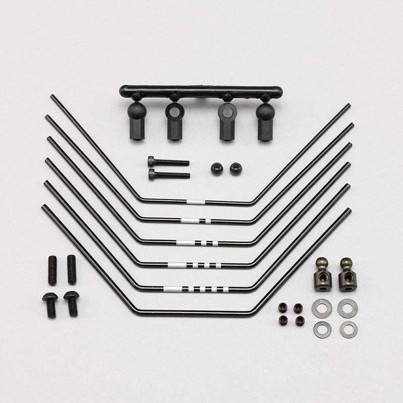 Yokomo Z2-412RH2 New R Compatible Arm Stabilizer Set For YZ-2/4 Hard 6 Pieces