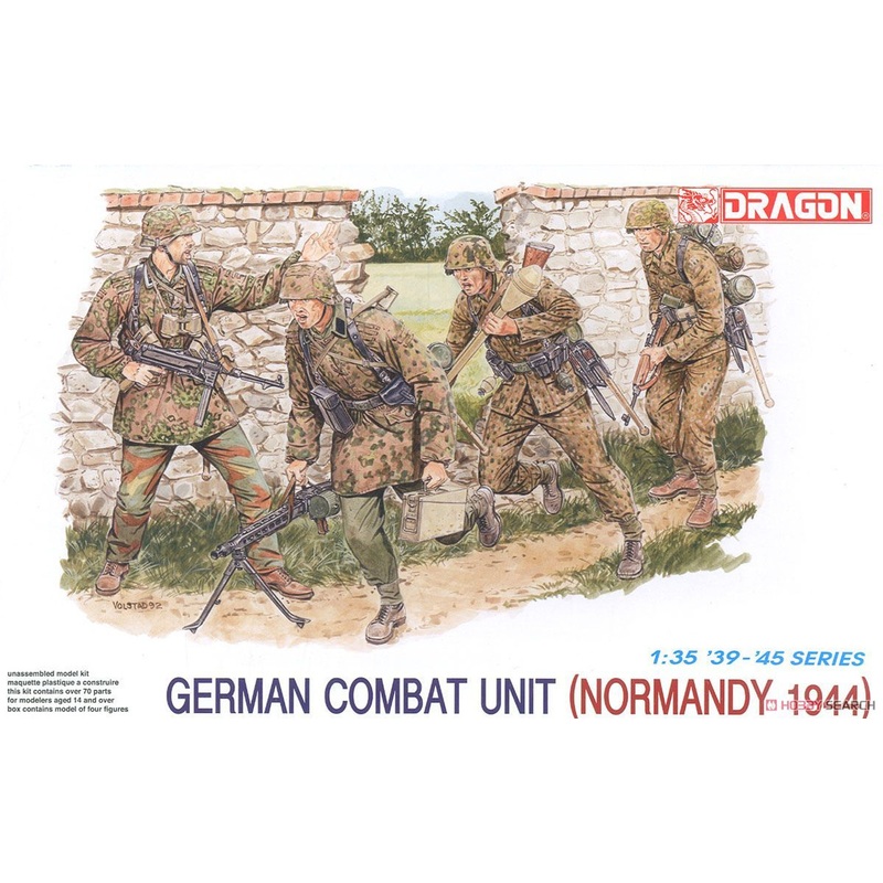 DRAGON 1/35 German Combat Unit (Normandy 1944) Plastic Model