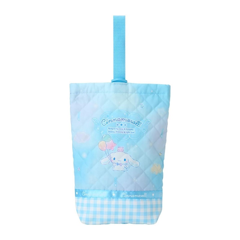 Sanrio Cinnamoroll Quilting Shoes Bag Children Indoor Shoes Holder With Name Space
