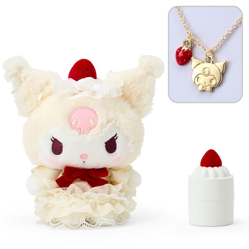 Sanrio Kuromi Plush & Necklace (Shortcake) Accessory Holder Gift 391221