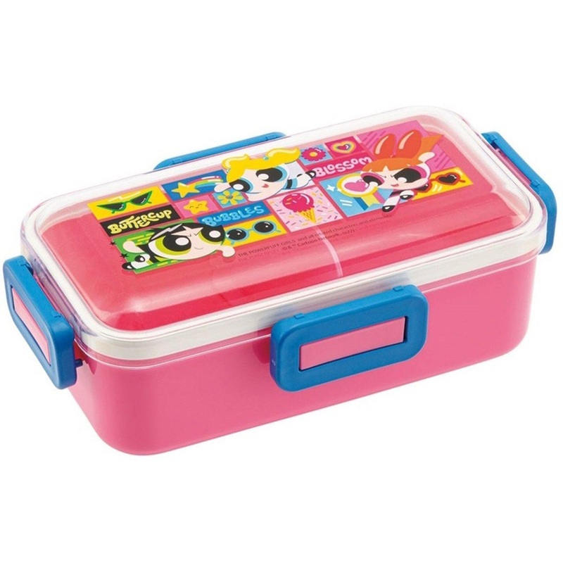 Skater Powerpuff Girls Antibacterial Fluffy Lunch Box