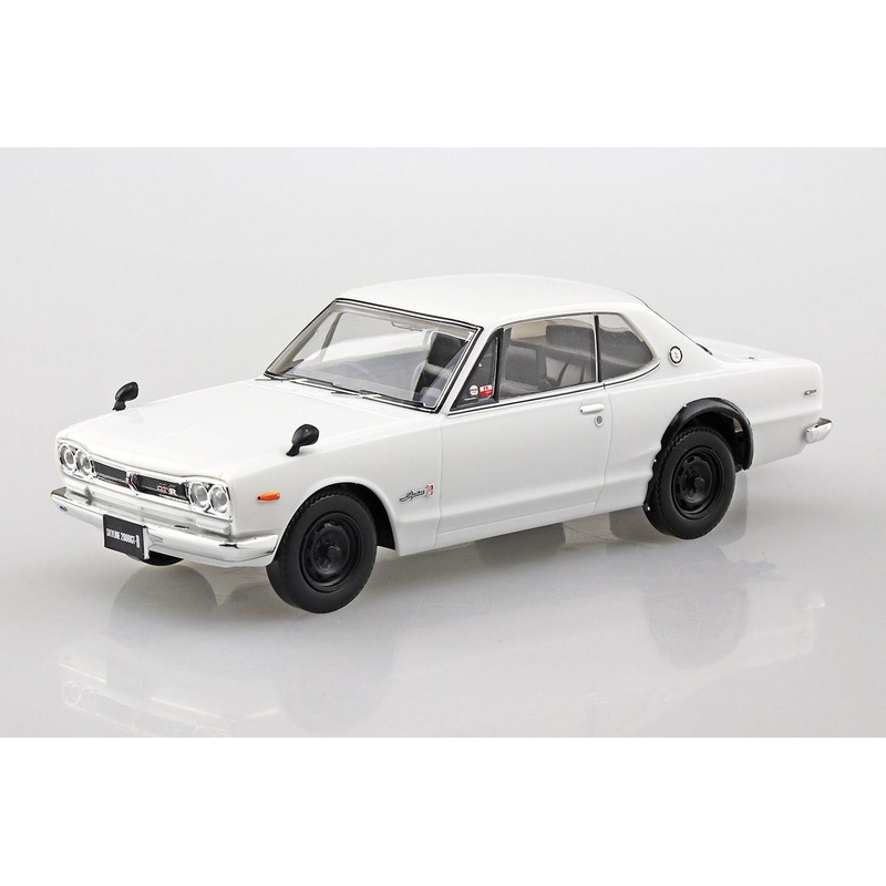 Aoshima RakuPla Snap Kit No.16-WH Nissan C10 Skyline 2000GT-R (White) Plastic Model