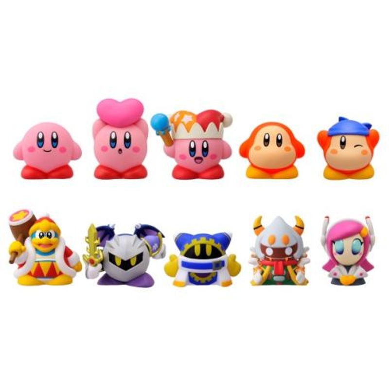 Ensky Kirby Star Soft Vinyl Puppet Mascot  Complete Box Set