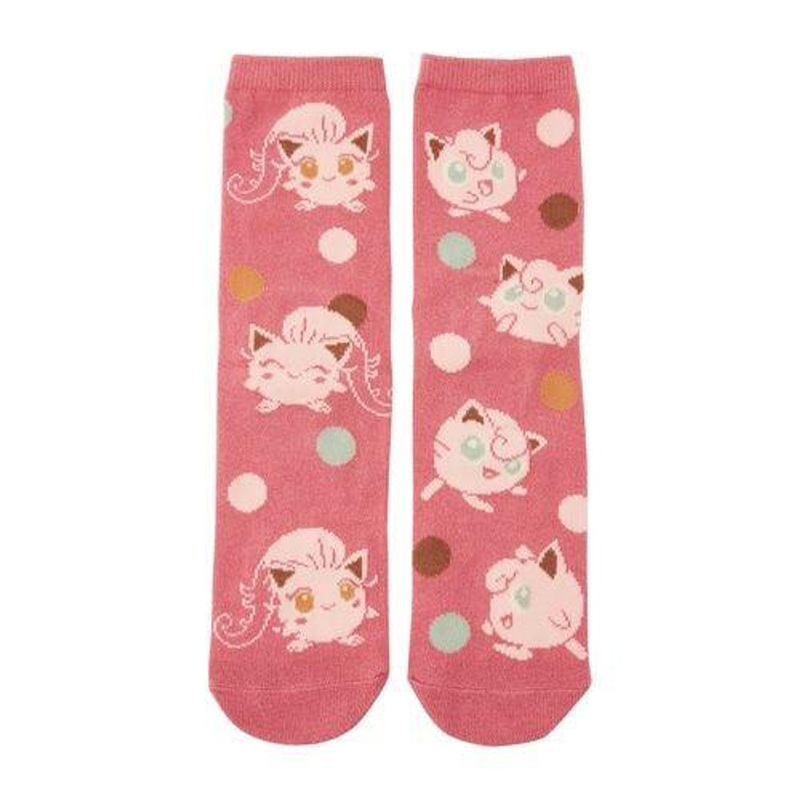Pokemon Center Original Middle Socks Jigglypuff & Scream Tail (23-25cm)